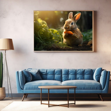 Rabbit Print on Canvas